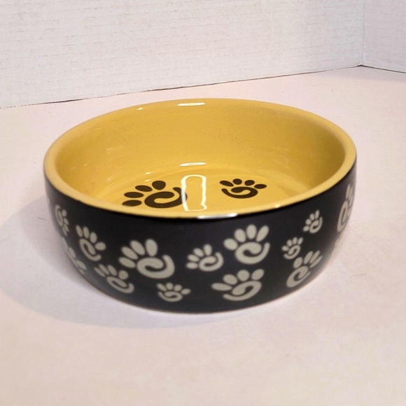 Paw Print Pet Dish Glazed Ceramic NWT - Picture 1 of 8